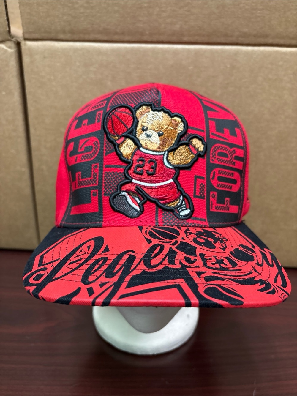 Bear 23 Snapback Hat Bull 23 Cotton Adult Baseball Cap Basketball Chicago